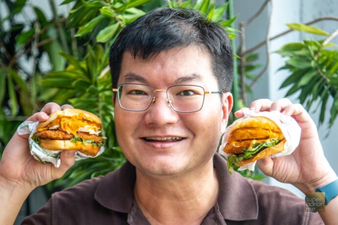 McDonalds Laksa Delight Prawn and Chicken burgers