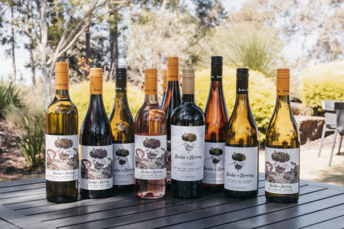 Snake and Herring wines (Lewis French photo)