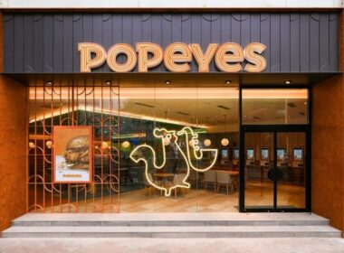 Refreshed storefront design that Fei Siong Group is looking to adopt for upcoming Popeyes Singapore outlets (Popeyes photo)