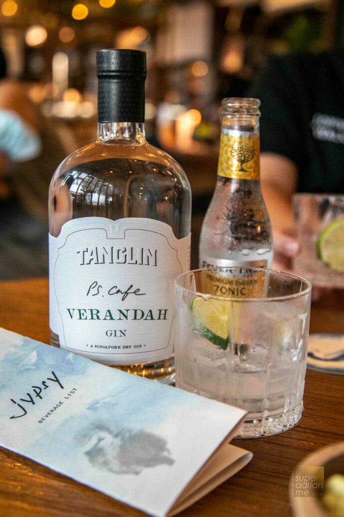 PS. Cafe Verandah Gin. A collaboration with Tanglin Distillery