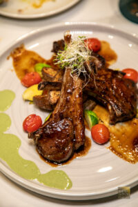 Farrer Horse - Lamb Chops Succulent lamb chops, done to perfection, with roasted potatoes and baked vegetables.