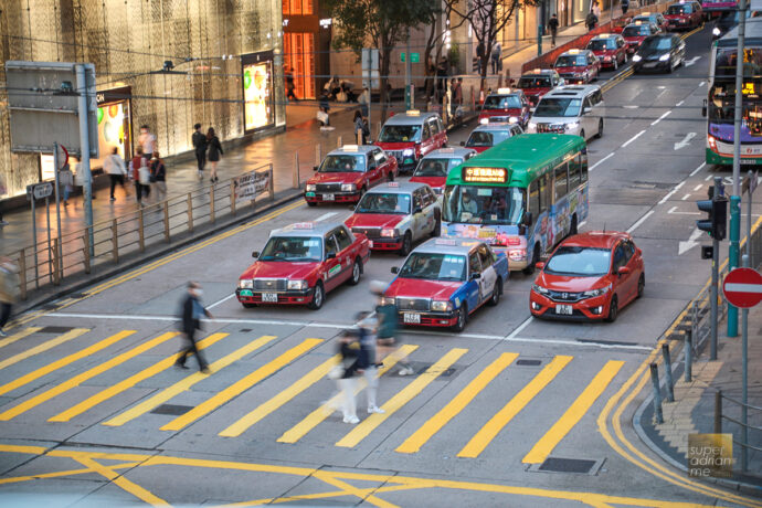 Hong Kong Red Taxis