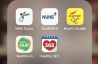 Medical Mobile Apps by iHIS and Integrated healthcare clusters in Singapore