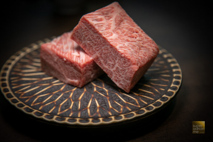 Wagatomo Spring 2023 Omakase Menu - Beef & Negi - Kamichiku 4% Miracle Gyu