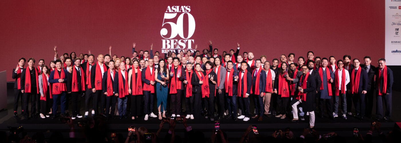 Chefs celebrate Asias 50 Best Restaurants 2023 awards ceremony sponsored by S.Pellegrino Acqua Panna at Resorts World Sentosa Singapore