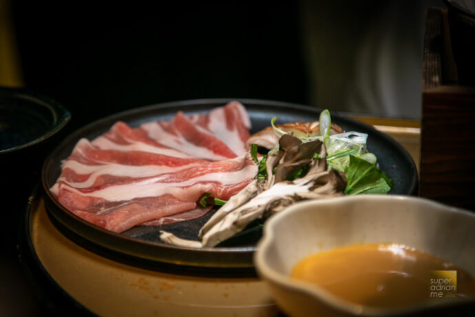 Mikuni Genten Menu - March 2023 - Shabu Shabu with Miyazaki Pork Loin