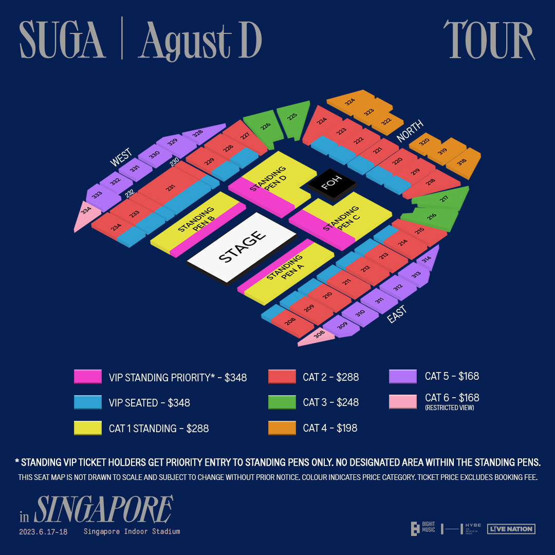 BTS’ Suga to hold SUGA Agust D tour in Singapore