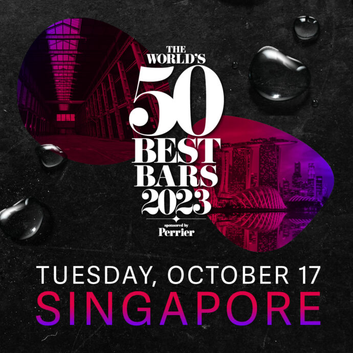 The World’s 50 Best Bars, sponsored by Perrier, will be held in Singapore this October!