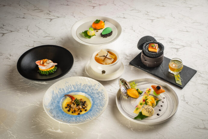 The Epicure Shangri-La at Shang Palace six course menu (Shangri-La Singapore photo)