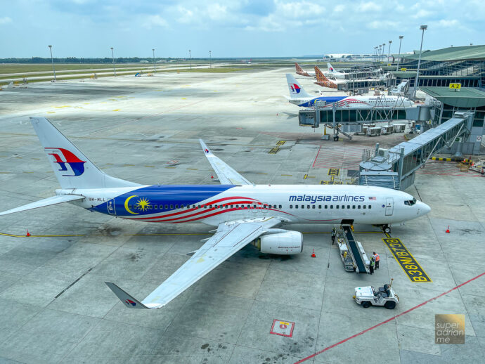 Malaysia Airlines aircraft at Kuala Lumpur International Airport