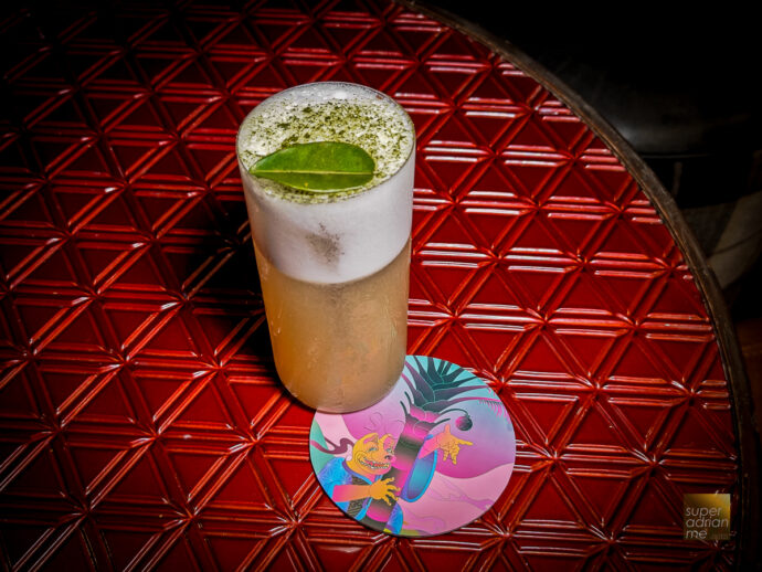 Rosewood Phnom Penh - Sora - The Book of Yokai - Green Leaf Fizz from the Tanuki Section