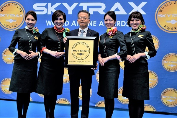 EVA Air President Clay Sun at the “2023 Global Airline Awards” at the Paris Air Show on Tuesday, 20 June, 2023