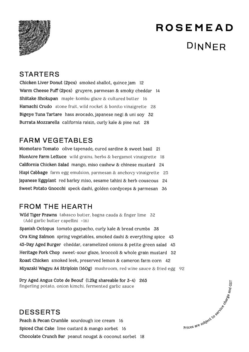 Rosemead launches new dinner menu