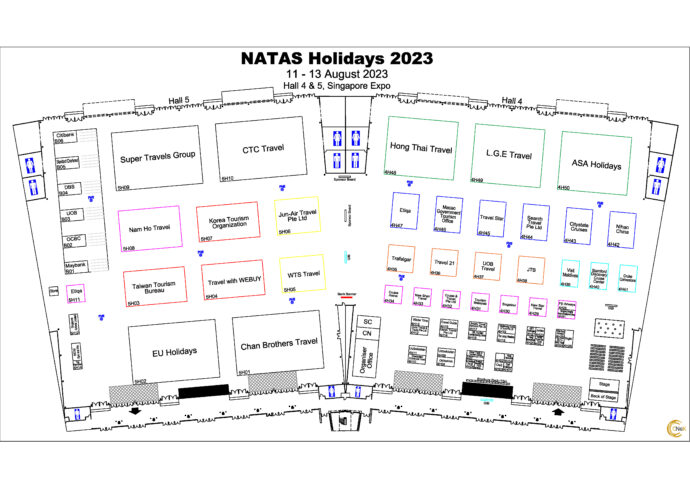 Natas Holidays 2023 - Travel Fair floorplan