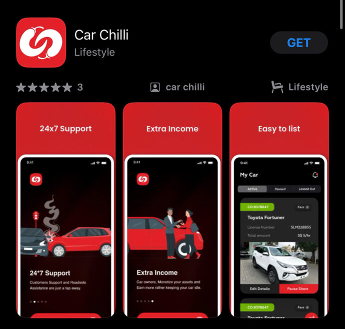Download the Car Chilli app