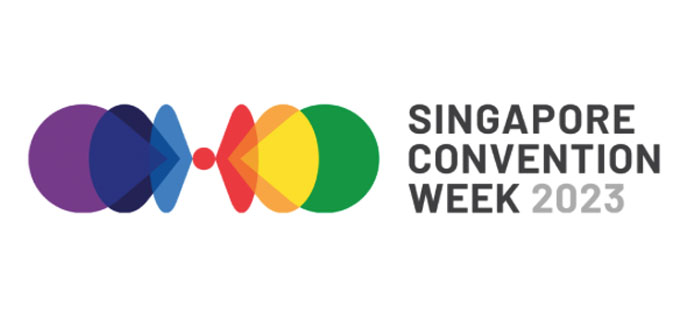 Singapore convention week 2023 logo