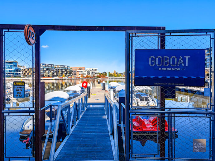 GOBOAT on Lake Burley Griffin -Lake Burley Griffin