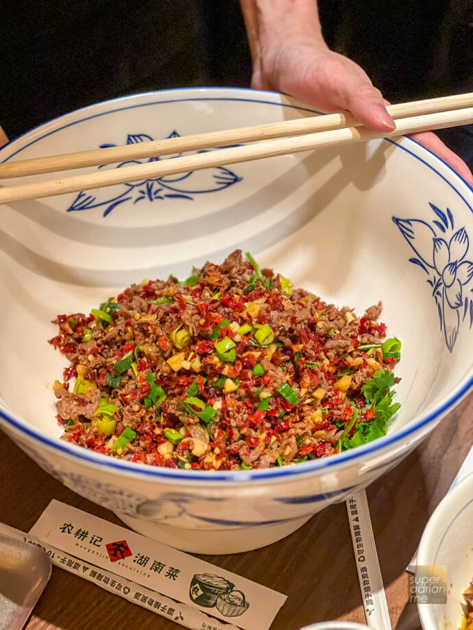 Nong Geng Ji VivoCity - Stir-Fried Beef with Dried Chilli $28.90