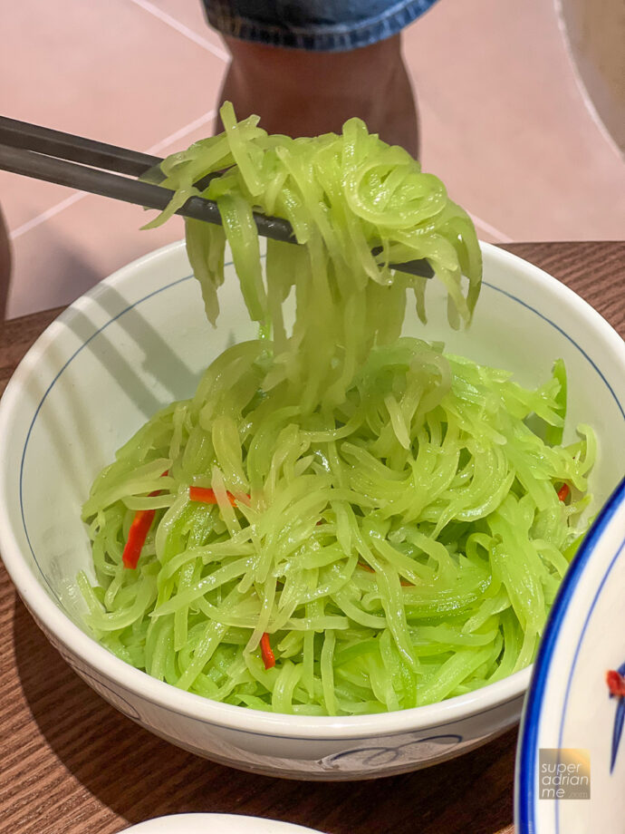 Nong Geng Ji VivoCity - Stir-Fried Shredded Stem Lettuce $11.90