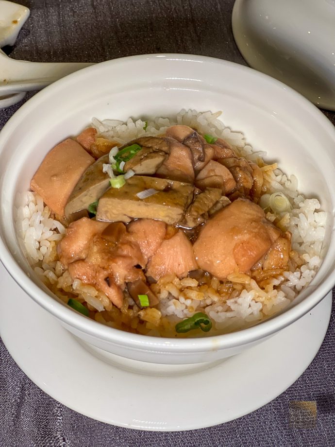 Feng Shui Inn - Steamed Pearl Rice with Foie Gras and Farm Chicken
