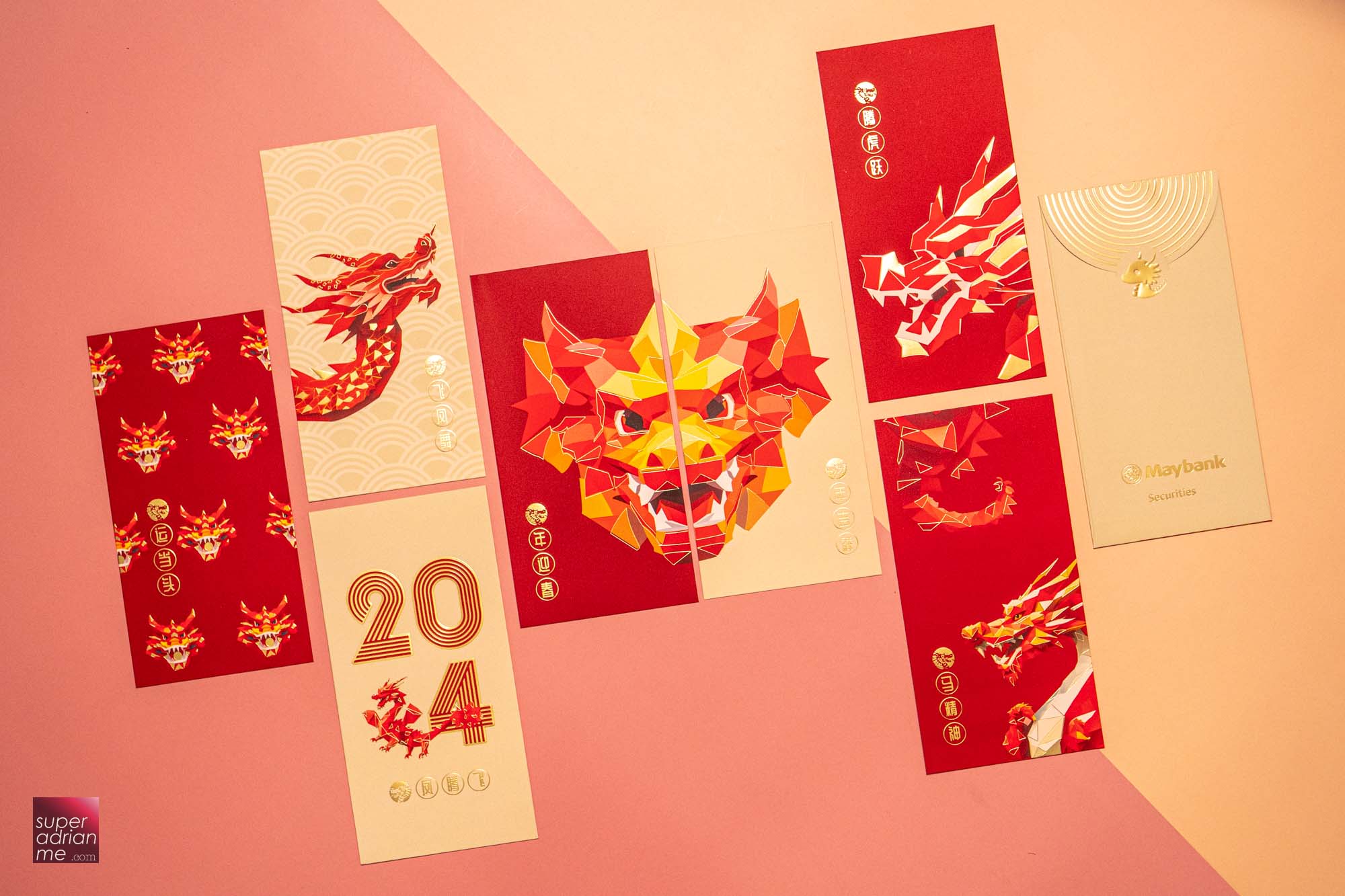 Maybank Securities 2024 Dragon Year Red Packet Designs