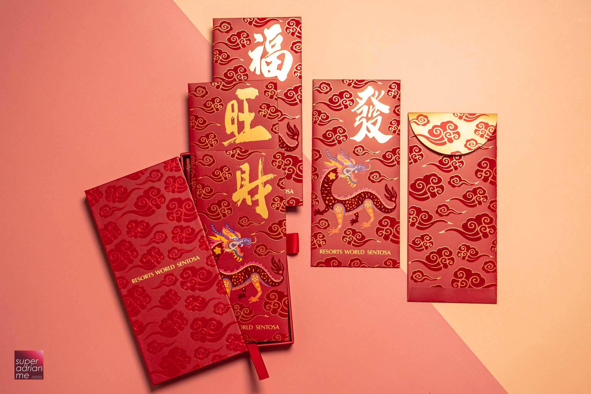 Resorts World Sentosa VIP 2024 Dragon Year Red Packet Designs