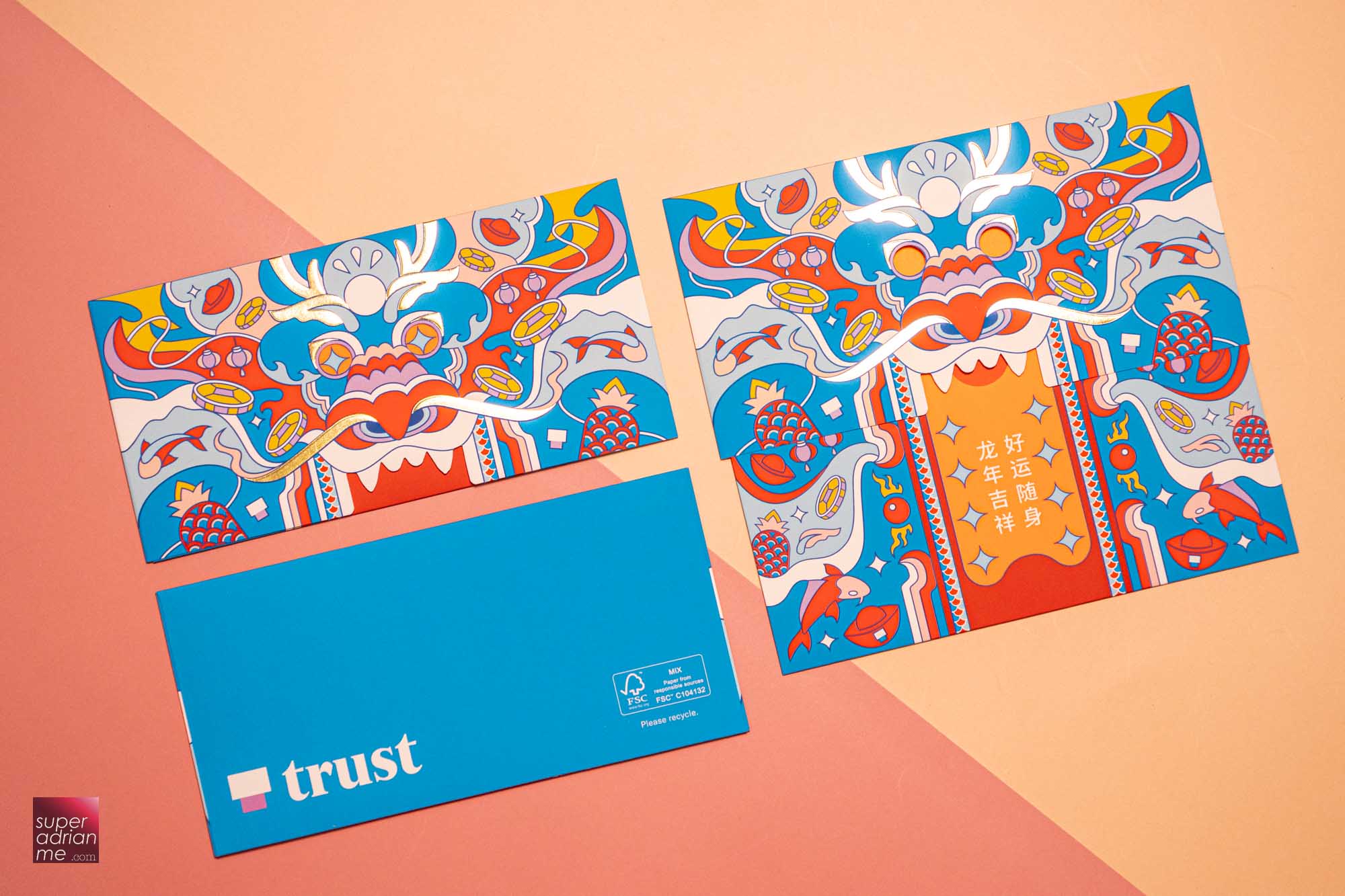 Trust Bank 2024 Dragon Year Red Packet Designs