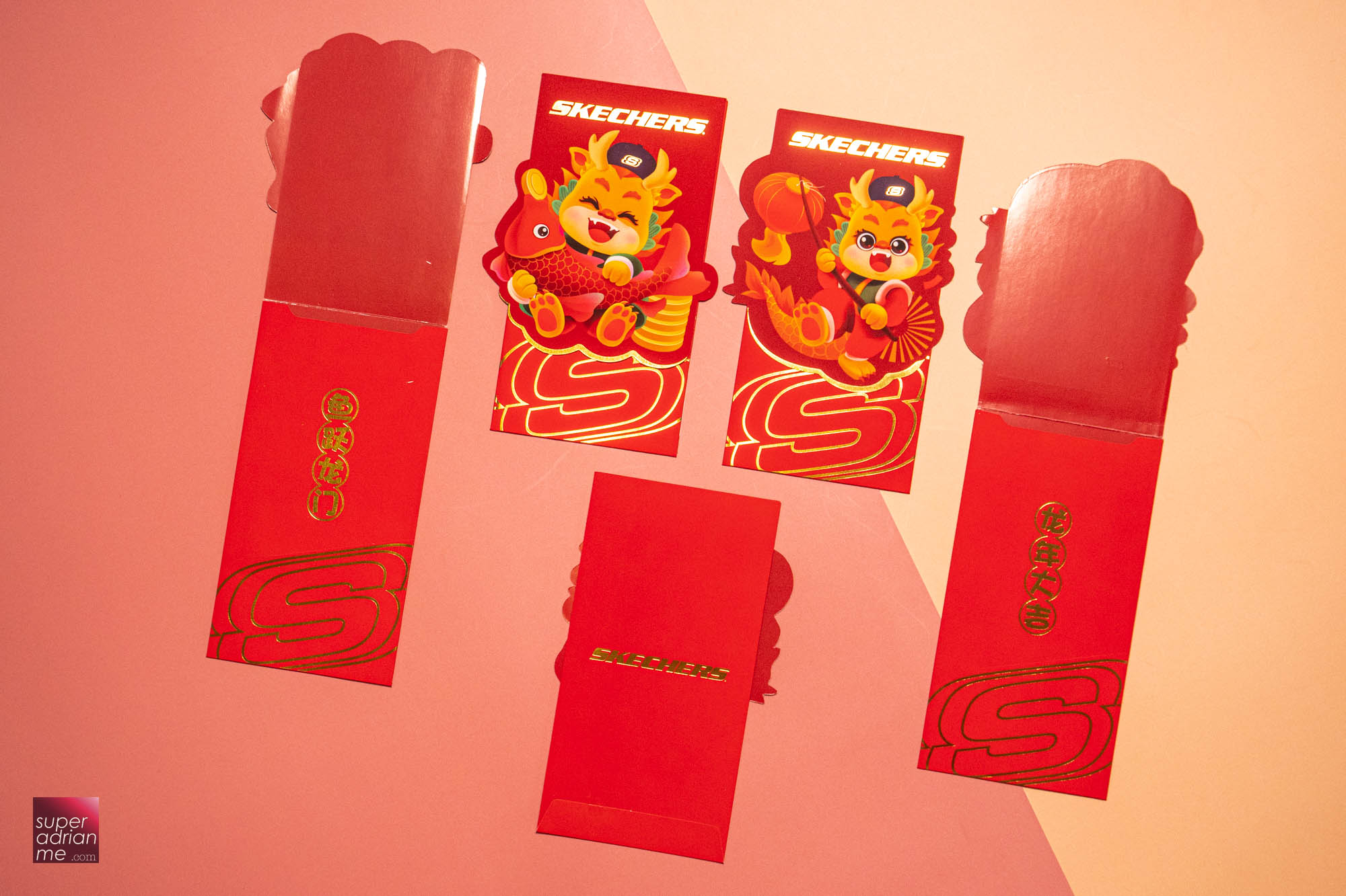 Skechers 2024 Dragon Year Red Packet Designs