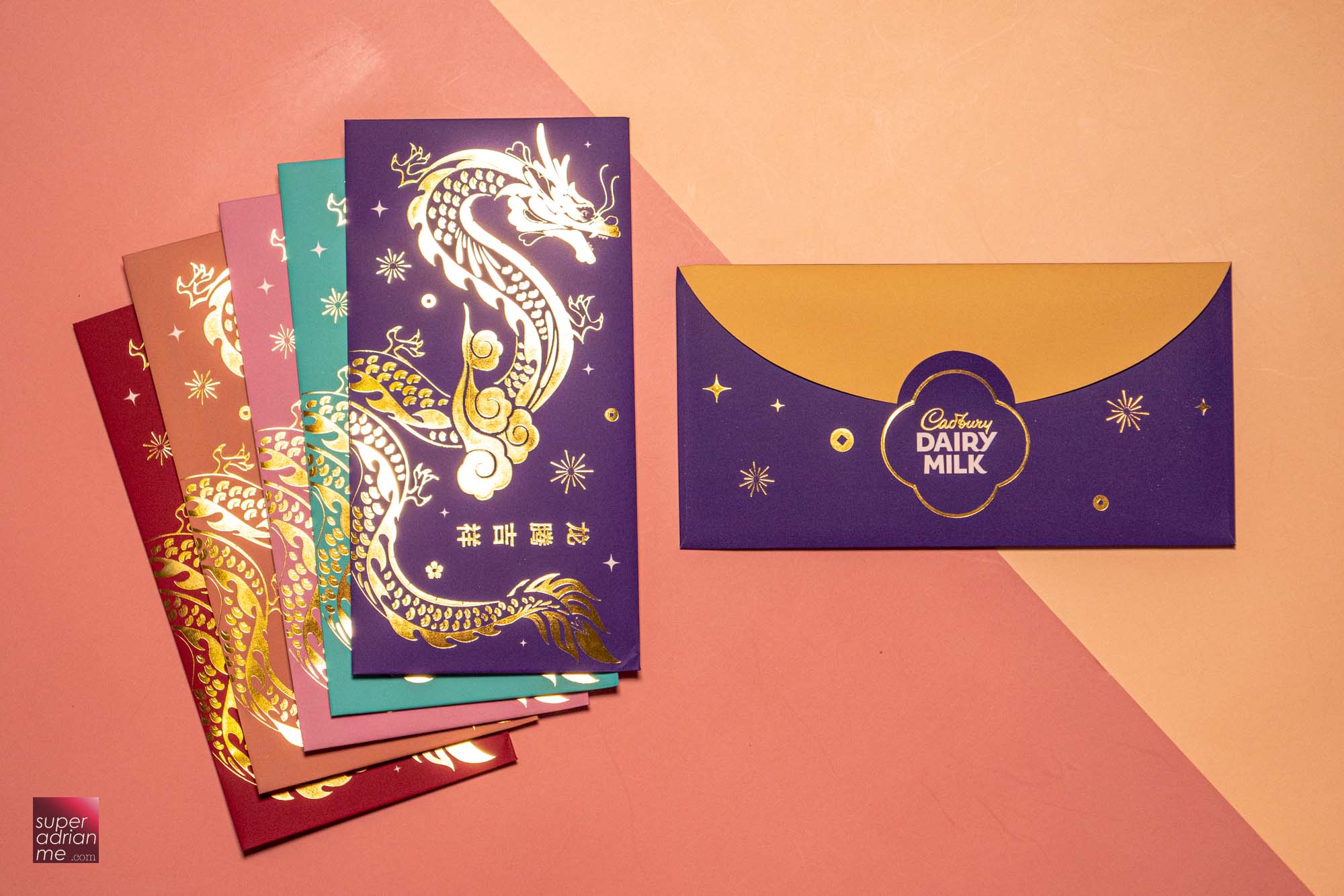 Cadbury Dairy Milk Singapore 2024 Dragon Year Red Packet Designs
