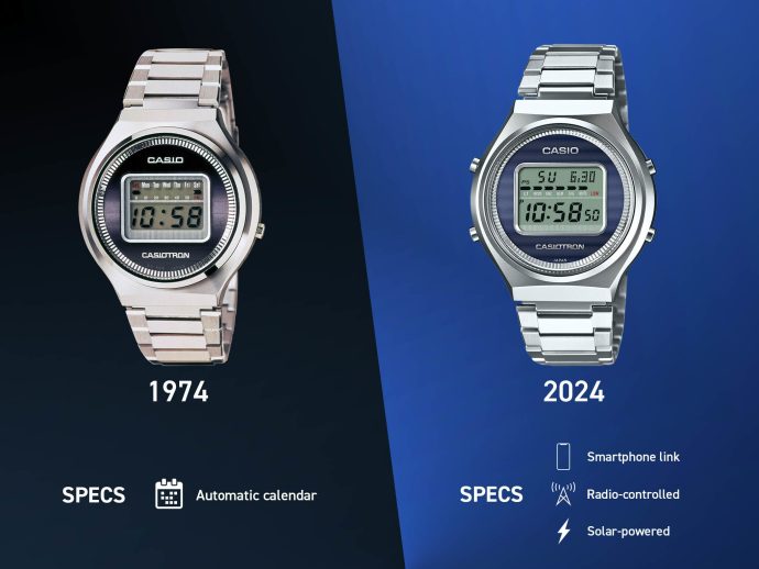 Updated specs 50 years later (Source: CASIO COMPUTER CO., LTD)