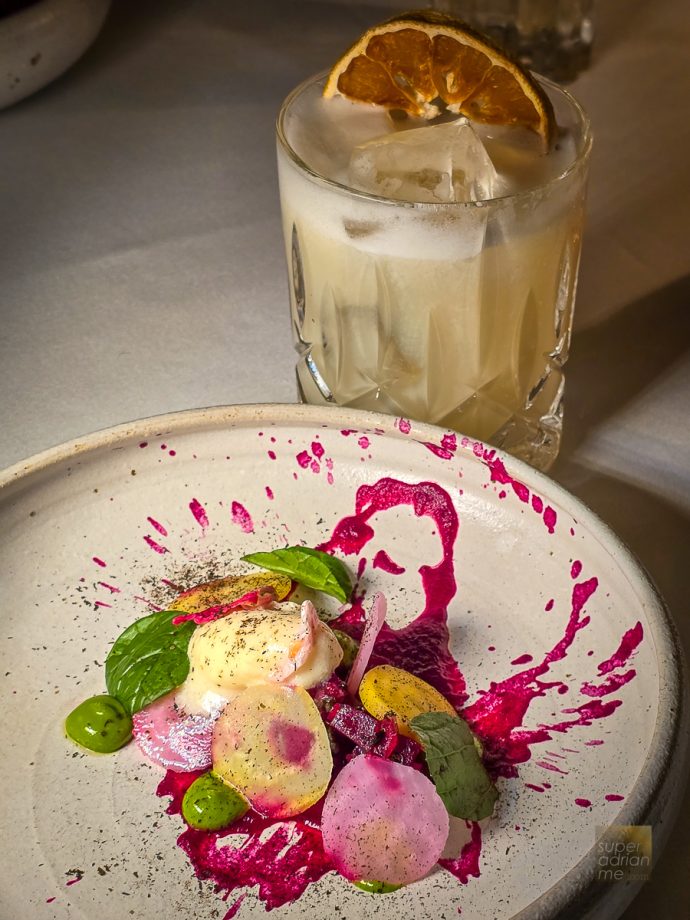 Hardy's Verandah Restaurant - Beetroot Tartare with Pickled Rose and Horseradish