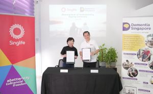 Pearlyn Phau Group CEO Singlife and Jason Foo CEO Dementia Singapore ...