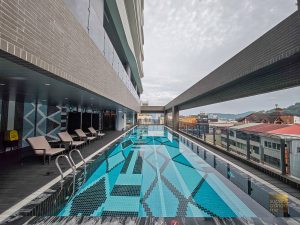 Wyndham Sun Moon Lake swimming pool on level 3