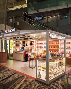 Mr Bucket Pop Up at Changi Airport Terminal 3 Transit area