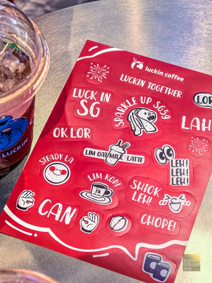 luckin coffee - SG59 National Day stickers