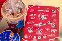 luckin coffee - Grape Fizzy Americano and National Day stickers