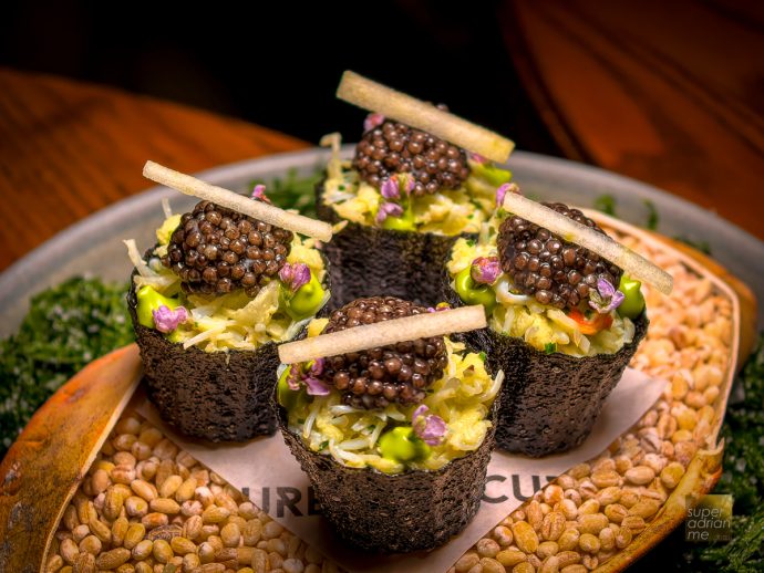 Cure x Bord Bia - August 2024.- Irish Brown Crab with Seaweed & Caviar