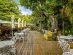 Alfresco seating at Rose Cafe in Entrance 花露休閒農場 Flower Home, Miaoli County,Taiwan