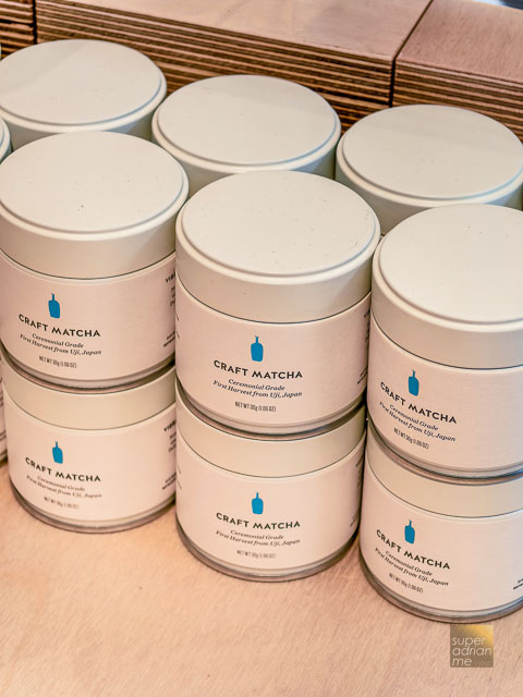 Blue Bottle Craft Matcha available for sale at LUMINE Singapore at Raffles City