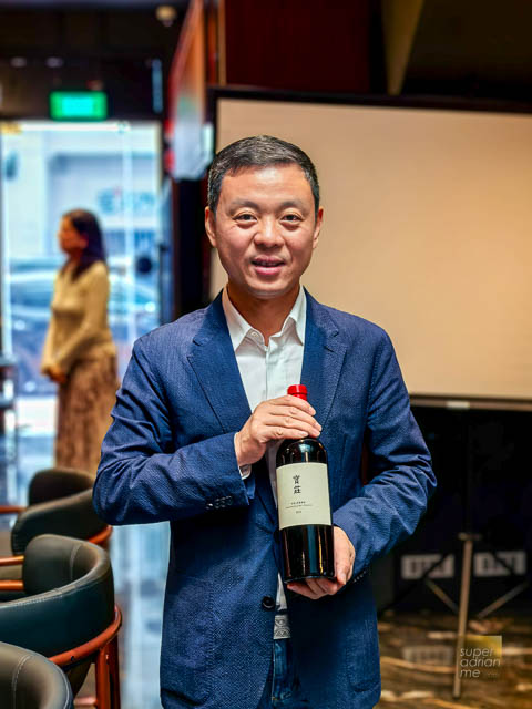 Huang En Zhan, Proprietor of Dan Sheng Di, Heritage de L'Himalaya at media preview of Wine Discovery Weekend 2024 at Ingleside on 3 September 2024.