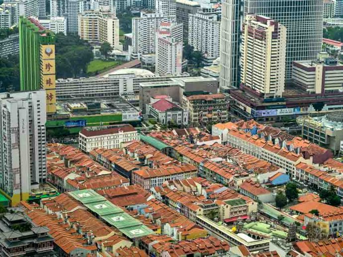 Singapore Chinatown. Shot from SUSHISAMBA on 3 September 2024