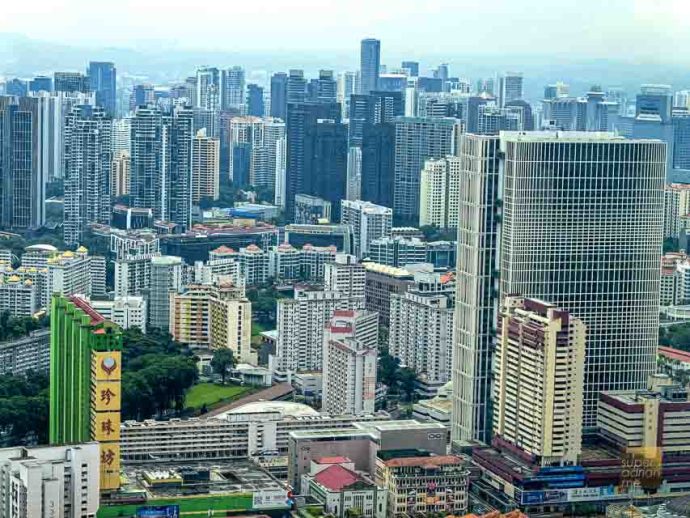 Singapore Chinatown. Shot from SUSHISAMBA on 3 September 2024