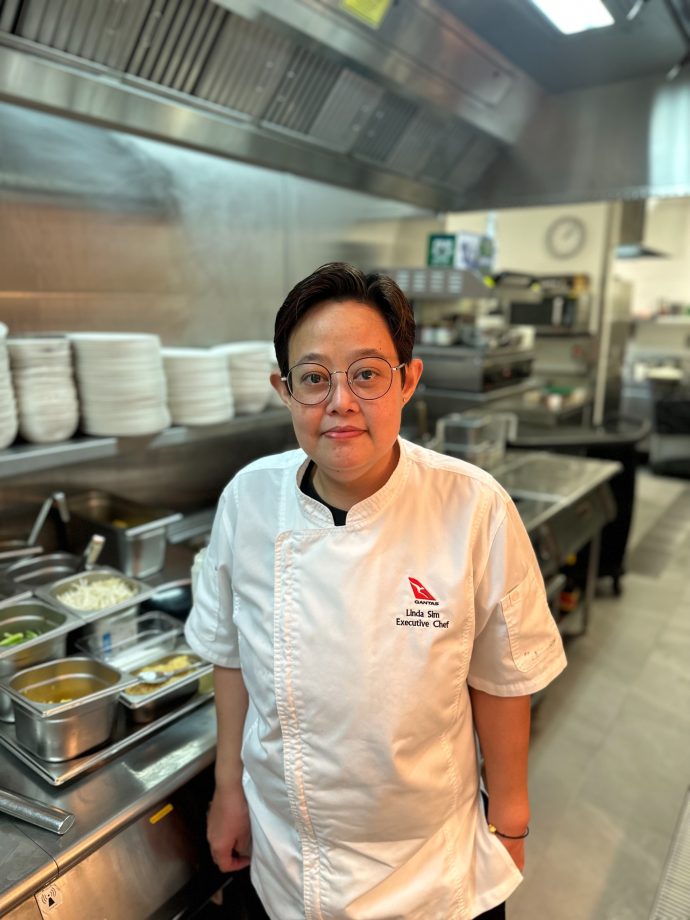 Chef Linda Sim, Executive Chef, Qantas Singapore First Lounge (Source: Qantas)