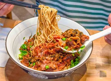 Lenu Chef Wai's Noodle Bar - Seasonal Braised Char Siew Pork Ribs with Mui Choy Dry Noodle