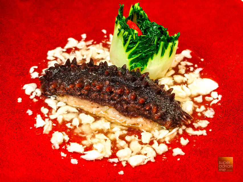 Man Fu Yuan CNY 2025 - Braised Whole Guan Dong Sea Cucumber stuffed with Minced Pork and Prawn, Superior Sauce