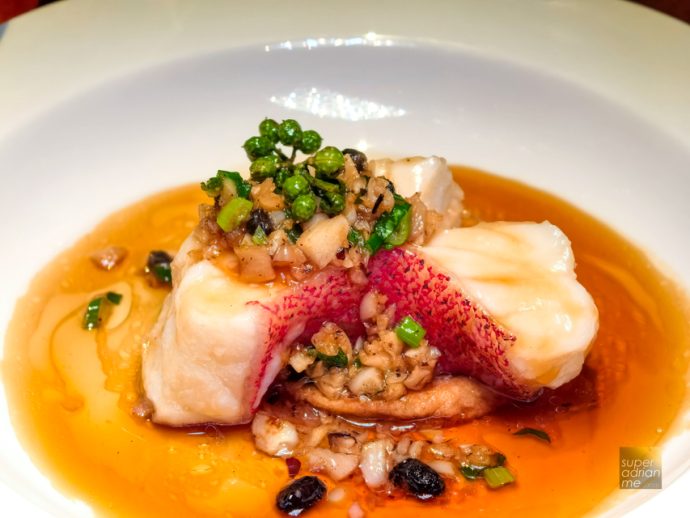 Shangri-La Singapore - Steamed Star Grouper with Fresh Sichuan Pepper, Fermented Black Beans and Garlic