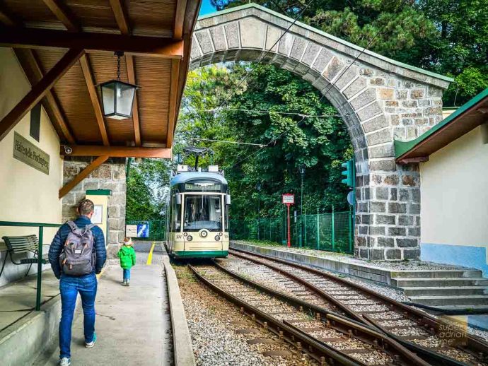 Take a ride up Pöstlinberg-Mountain in Linz, Austria