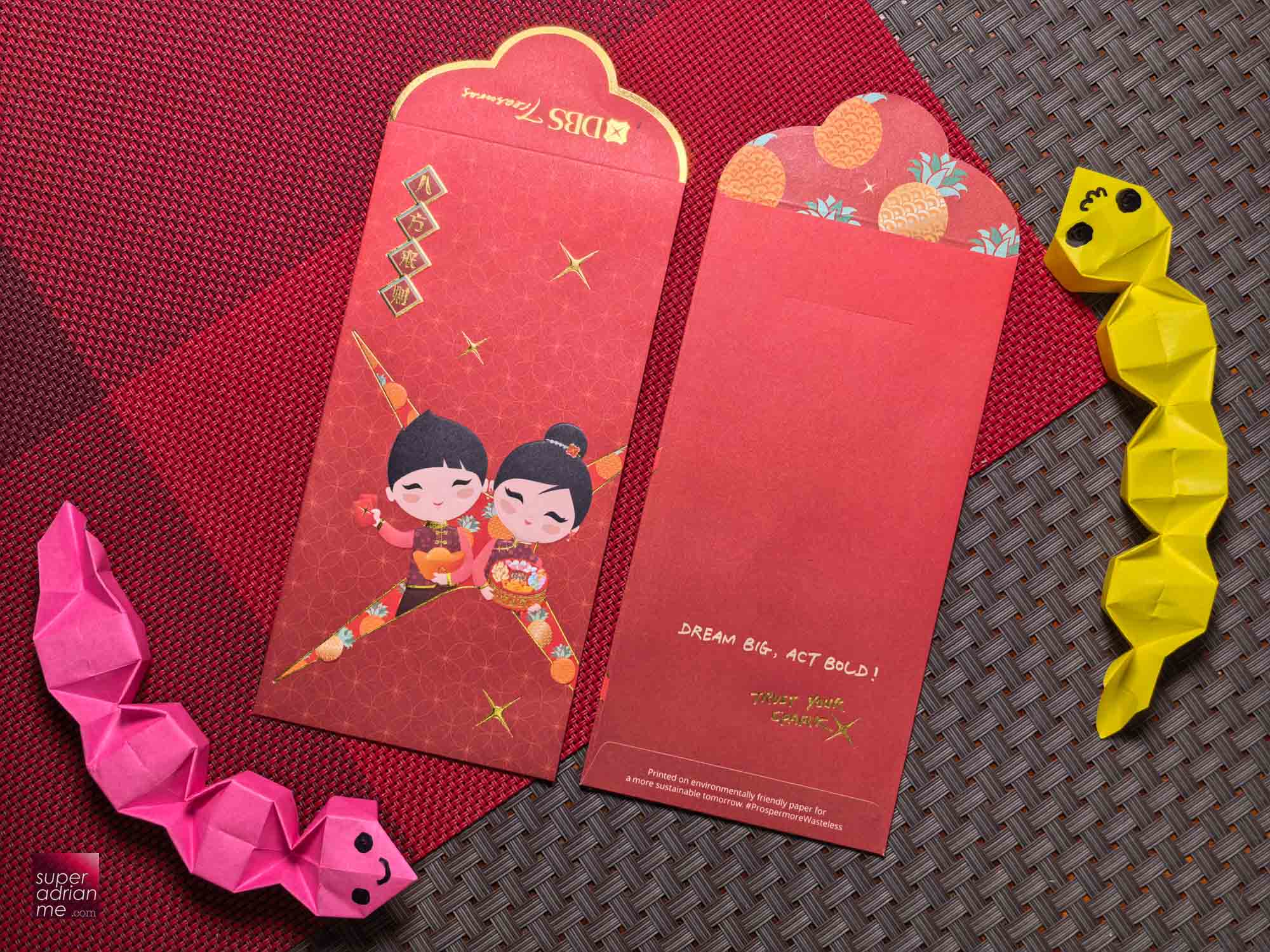 DBS Treasures CNY 2025 red packet ang bao design | SUPERADRIANME.com