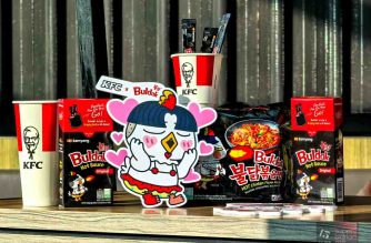 KFC x Samyang Buldak mascot collaboration