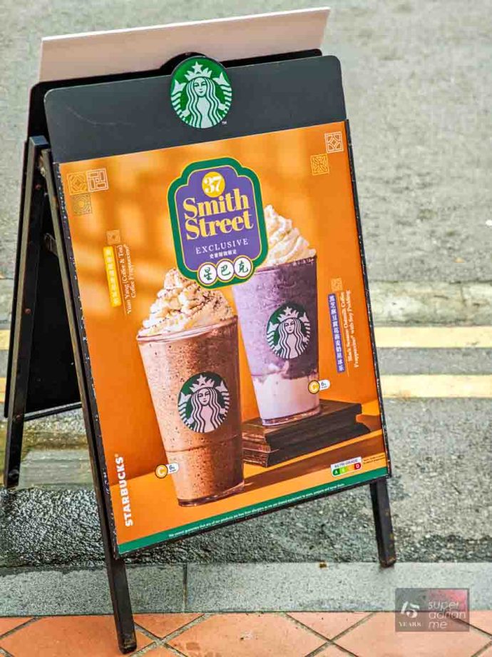 Starbucks 37 Smith Street Chinatown Store Singapore -1744103382958 | SUPERADRIANME.com Black Sesame Oatmilk Coffee Frappuccino with Soy Pudding and Yuan Yang Coffee Frappuccino